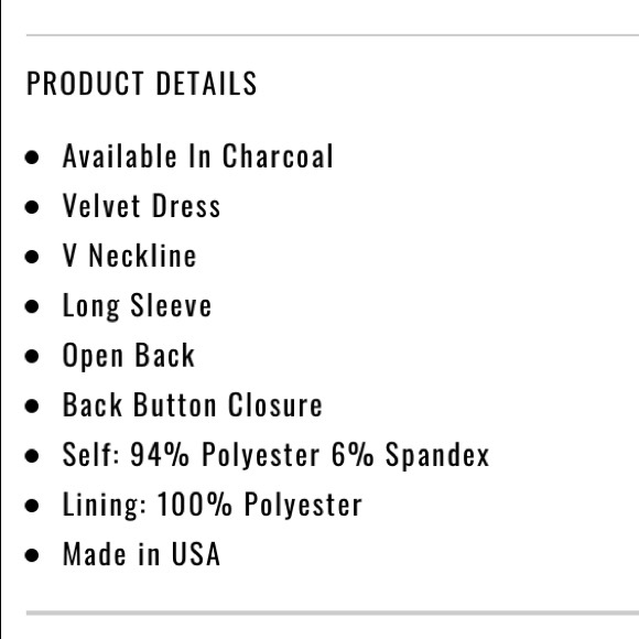 Fashion Nova Charcoal velvet dress - Picture 5 of 7